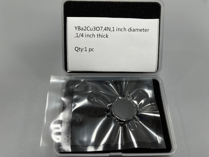 YBCO YBa2Cu3O7 PLD Target in Box