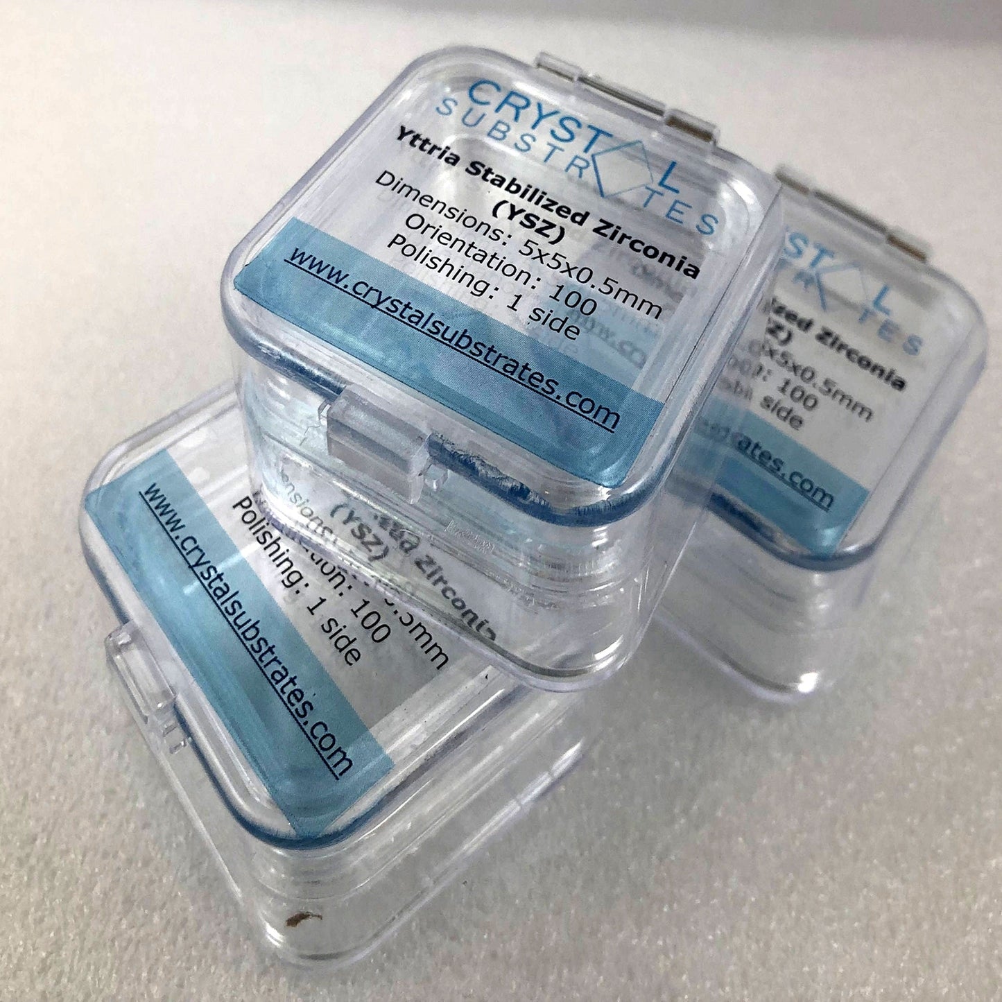 Yttria Stabilized Zirconia (YSZ) Y:ZrO2 Single Crystal Substrates (5pack)